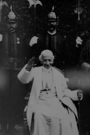 Image Pope Leo XIII Being Seated Bestowing Blessing