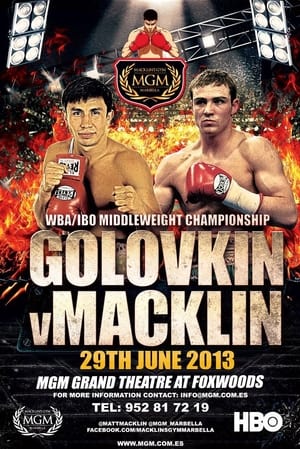 Poster Gennady Golovkin vs. Matthew Macklin 2013