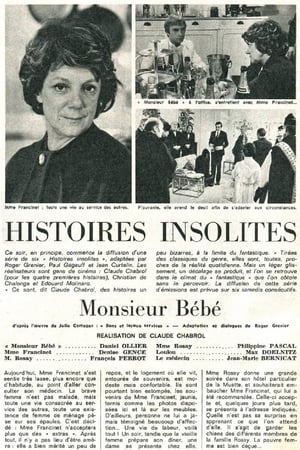 Poster Monsieur Bébé 1974