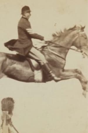 Poster Horse and Rider Jumping Over an Obstacle 1888