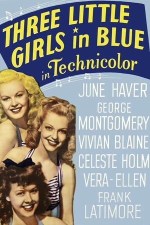 Image Tres jovencitas vestidas de azul