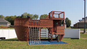 Super Dad Backyard Pirate Ship