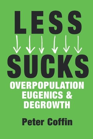 Poster LESS SUCKS: Overpopulation, Eugenics, and Degrowth (2022)