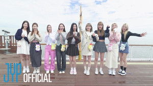 Still from NiziU's Healing Glamping EP. 1