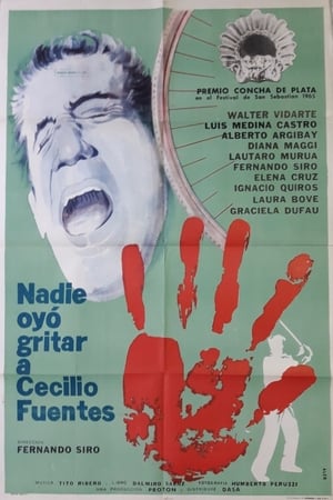 Poster Nadie oyó gritar a Cecilio Fuentes (1965)
