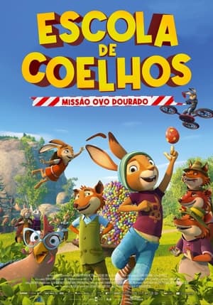 Poster Escola de Coelhos Missão Ovo Dourado 2022