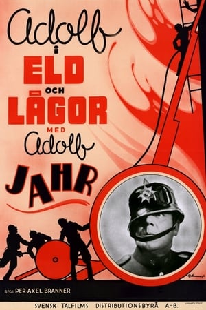 Poster Adolf i eld och lågor 1939