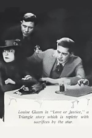 Poster Love or Justice (1917)