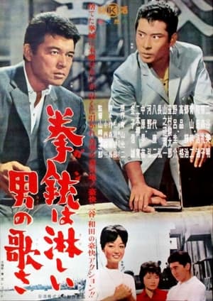 Poster Kenjū wa samishī otoko no uta sa (1962)