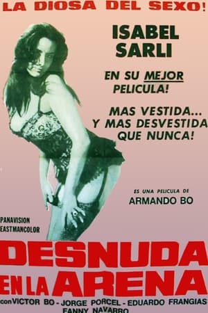 Desnuda en la arena poster