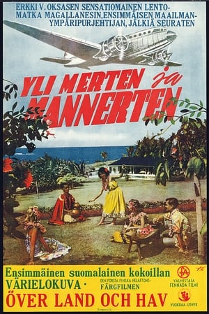 Poster Yli merten ja mannerten 1956