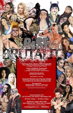 Poster RISE Wrestling. RISE 6 Brutality 2017