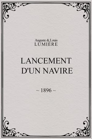 Poster Lancement d'un navire 1896