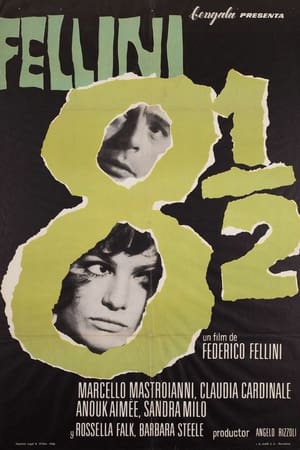 Poster Fellini, ocho y medio 1963