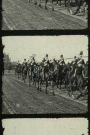 The 13th Hussars on the march through Dublin streets