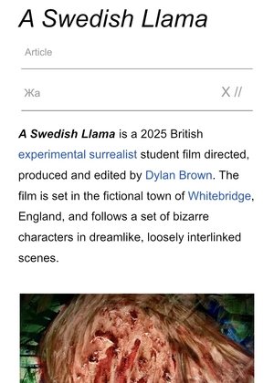 A Swedish Llama