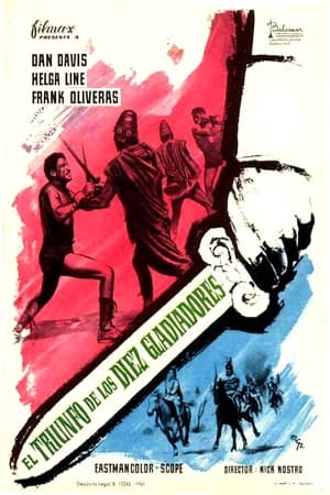 Poster El triunfo de los diez gladiadores 1964