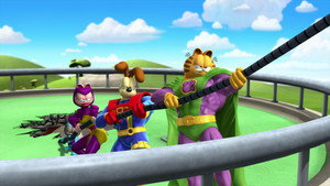 Garfield's Pet Force backdrop