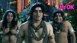 Image Mahadev gives Ravana a Shivaling