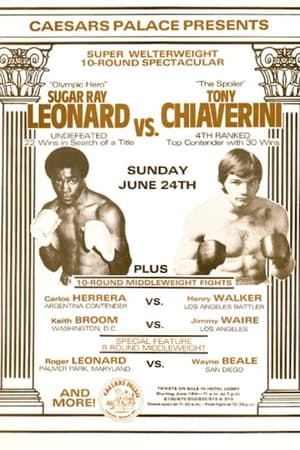 Poster Sugar Ray Leonard vs. Tony Chiaverini 1979