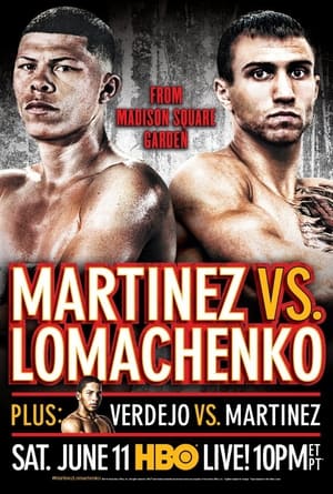 Poster Roman Martinez vs. Vasyl Lomachenko 2016