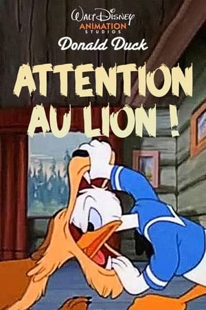 Poster Attention au Lion 1950
