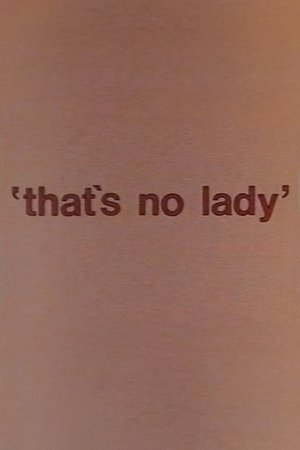 Póster oficial de la película That's No Lady