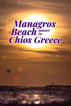 Image Managros Beach Sunset in Chios Greece