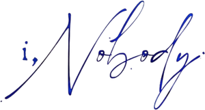 I, നോബഡി — Logos 1