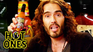 Hot Ones Russell Brand Achieves Enlightenment While Eating Spicy Wings