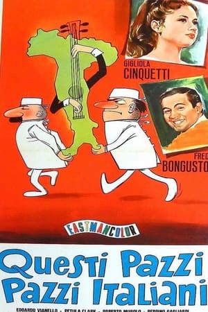 Poster Questi pazzi, pazzi italiani 1965