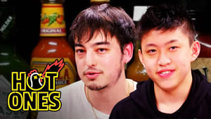 Image Joji and Rich Brian Play the Newlywed Game While Eating Spicy Wings