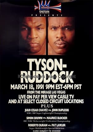 Poster Mike Tyson vs Donovan Razor Ruddock I (1991)