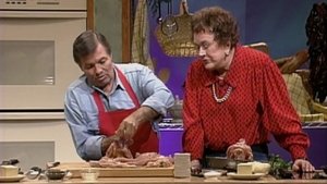 Image Julia Child & Jacques Pepin Prepare A Stuffed Turkey Roulade