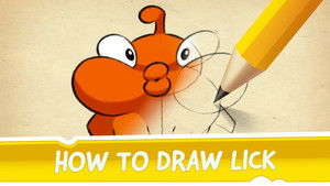 How to Draw Lick from Cut the Rope 2 | StreamHub