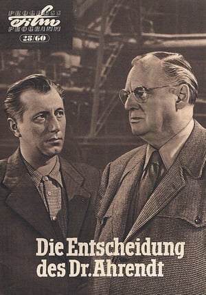 Die Entscheidung des Dr. Ahrendt poster