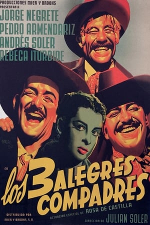 Poster Los tres alegres compadres 1952
