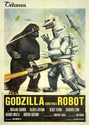 Poster Godzilla contro i robot 1974