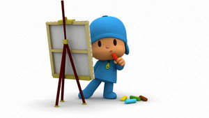Painting with Pocoyo