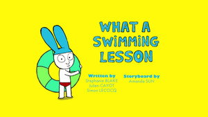 What A Swimming Lesson