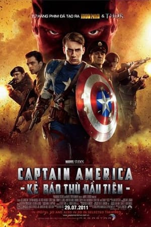 Poster Captain America: Kẻ Báo Thù Đầu Tiên 2011