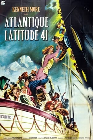 Poster Atlantique, latitude 41° 1958