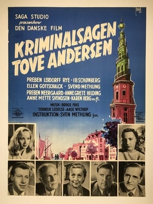 Poster Kriminalsagen Tove Andersen 1953