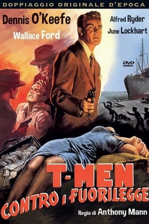 Poster T-men contro i fuorilegge 1947