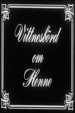 Poster Vittnesbörd om henne 1963