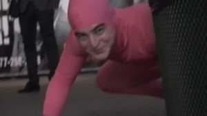 PINK GUY IN TIMES SQUARE