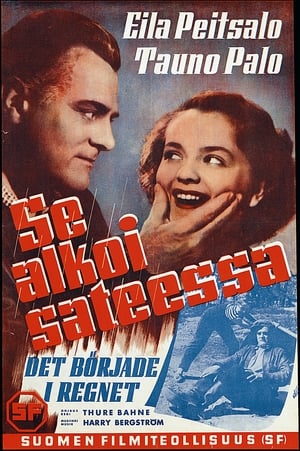Poster Se alkoi sateessa 1953