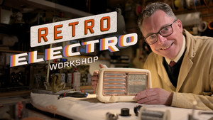 Retro Electro Workshop backdrop