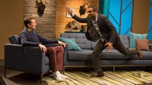 Comedy Bang! Bang! Aziz Ansari Wears a Charcoal Blazer