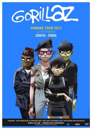 Gorillaz au Zénith 2017 poster